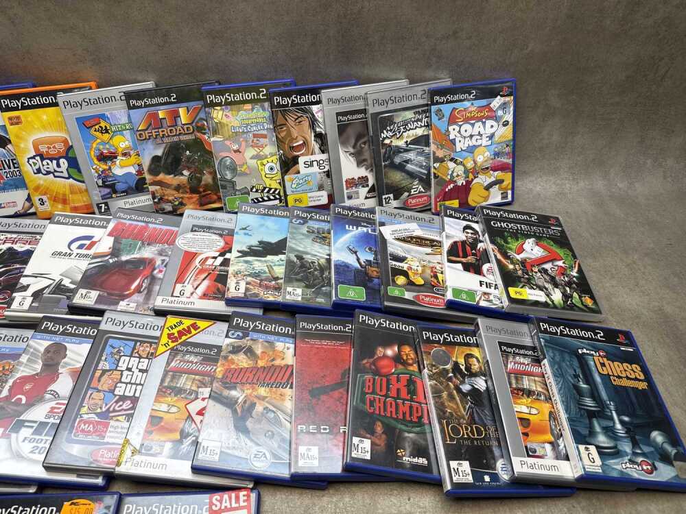 Collection of PlayStation 2 games