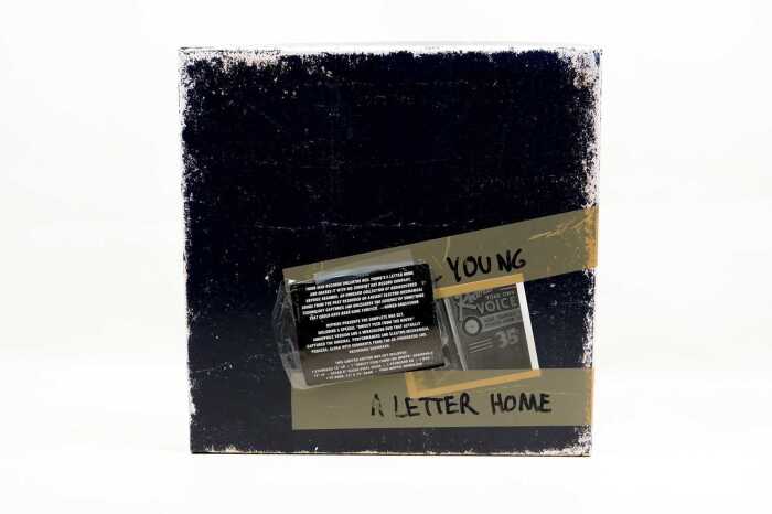Neil Young 'A Letter Home' limited edition box set with one of a kind hand-written label