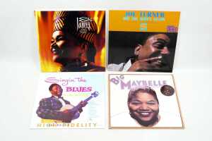 Four heavyweight Blues vinyl records-issues