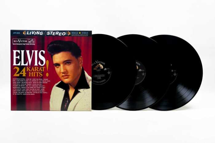 Elvis Presley '24 Karat Hits!' Triple heavyweight vinyl audiophile record