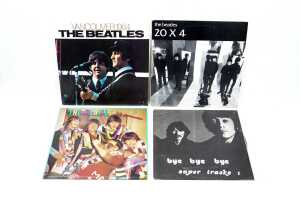 Four Beatles live and interview vinyl records