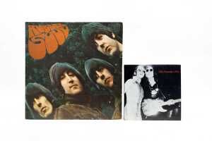 A collection of Beatles vinyl records, including '60s pressing - 5