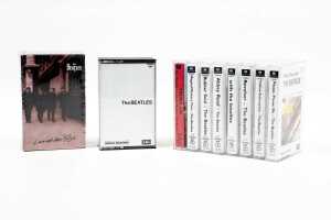 Ten Beatles cassettes