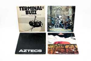Four Australian Rock vinyl records