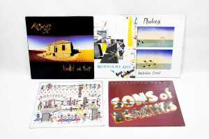 Five Midnight Oil and Australian Crawl vinyl records