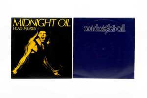 Five Midnight Oil vinyl records - 4