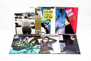 Seven Australian Rock vinyl records