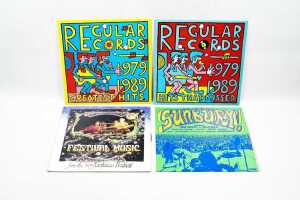 Four Australian Rock compilation vinyl records