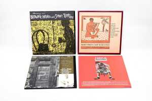 Three Folkways Blues vinyl records, together with 'A Taste of BluesWay'