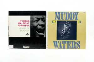Six John Lee Hooker and Muddy Waters Blues vinyl records - 2