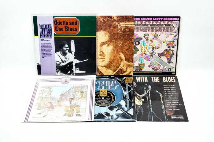 Six Blues vinyl records