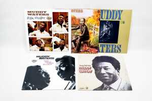 Five Muddy Waters Blues vinyl records