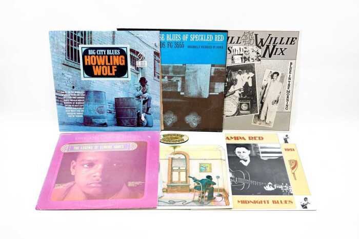 Six Blues vinyl records