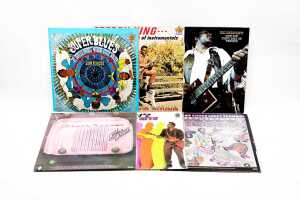 Six Blues guitar vinyl records