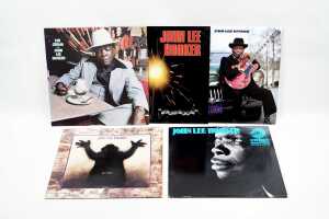 Five John Lee Hooker Blues vinyl records