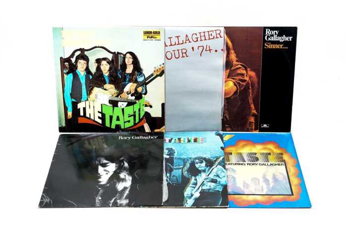 Six Rory Gallagher and Taste Blues Rock vinyl records