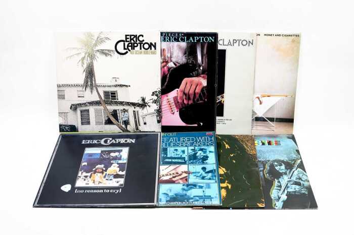 Eight mostly Eric Clapton British Blues vinyl records