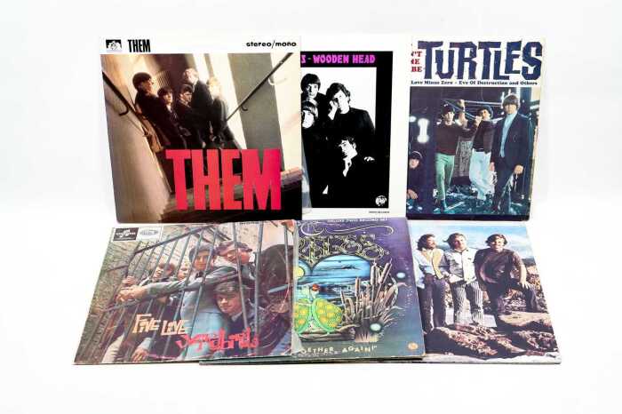 Six '60s Pop vinyl records