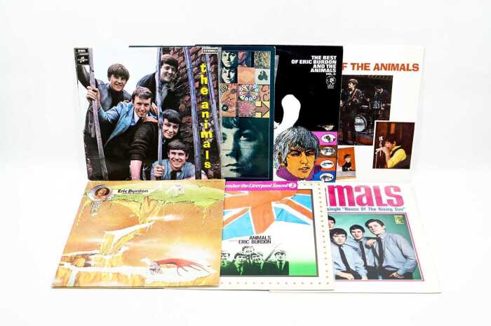 Seven Eric Burdon and The Animals vinyl records