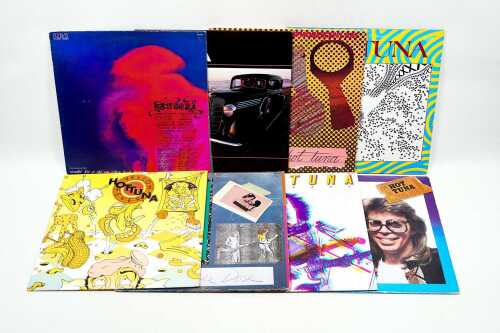 Eight Hot Tuna vinyl records