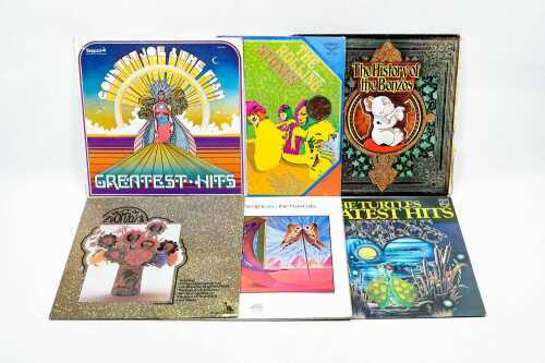 Six Psychedelic Rock vinyl records