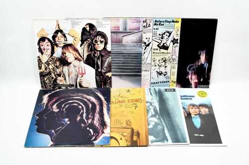 Eight Rolling Stones vinyl records