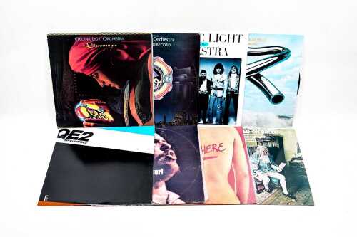 Eight Rock and Pop vinyl records
