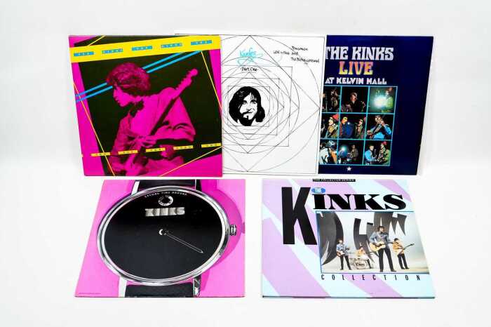 Five Kinks vinyl records