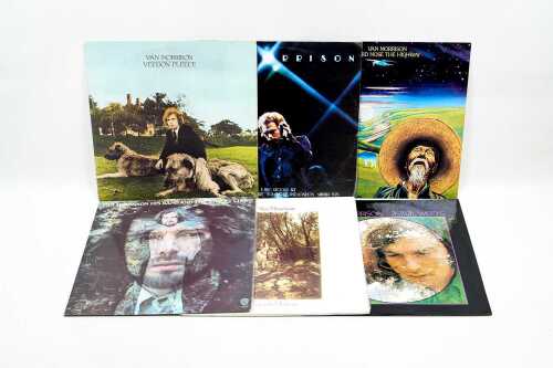 Six Van Morrison vinyl records