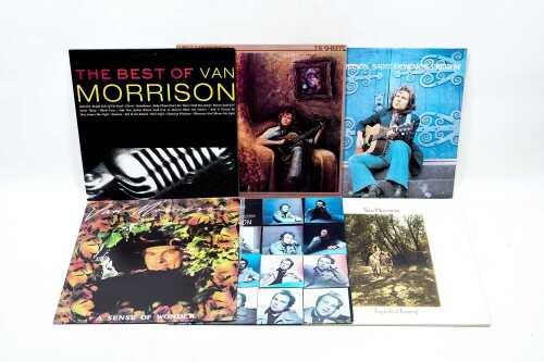 Six Van Morrison vinyl records