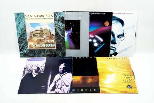 Seven Van Morrison vinyl records