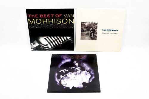 Three Van Morrison '90s pressed vinyl records