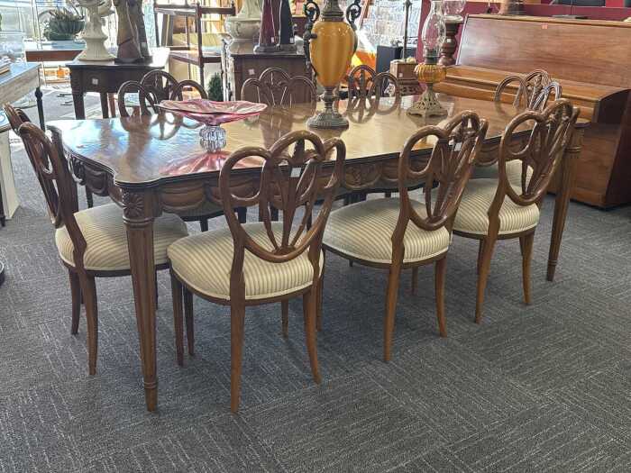 Eight-piece dining suite
