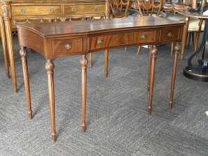 Regency-style mahogany console