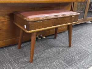 Concord upright piano in timber case with stool - 4