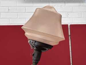 Antique figural cast bronze table lamp - 4