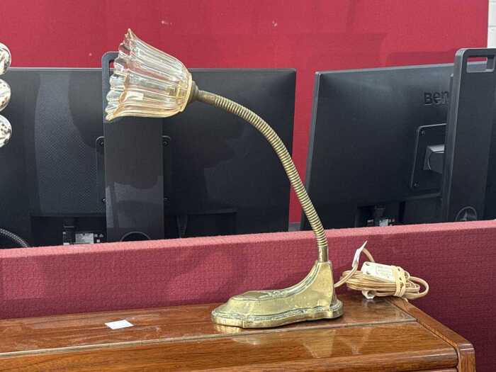 Art Deco style brass table lamp