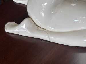 Porcelain decorative nude lady figure - 3