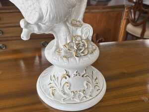 Capodimonte ceramic figure of two doves - 2
