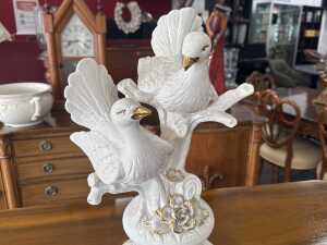 Capodimonte ceramic figure of two doves - 3