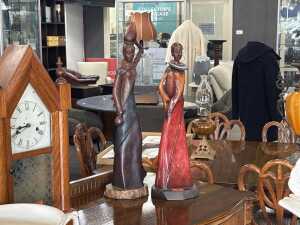 Two Village Life Africa limited edition figures