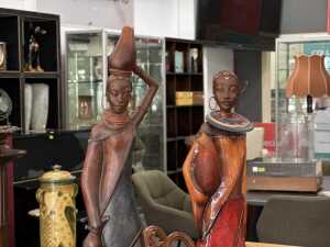 Two Village Life Africa limited edition figures - 2