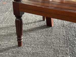 Miniature timber two-seater bench - 4