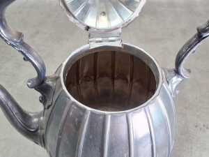 Antique James Dixon and Sons silver plated spirit kettle - 6