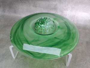 Davidson's Cloud Glass flower arranger in green - 2