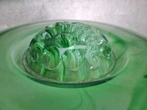 Davidson's Cloud Glass flower arranger in green - 3