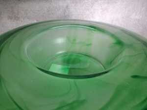Davidson's Cloud Glass flower arranger in green - 4
