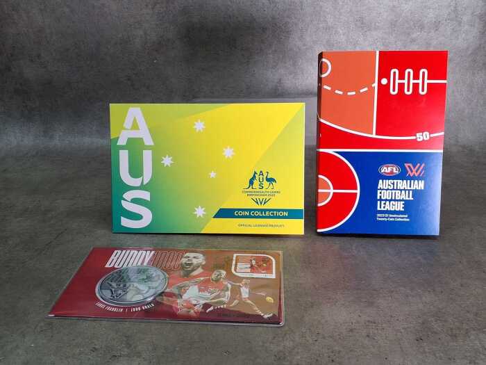Three Australian coin collector sets
