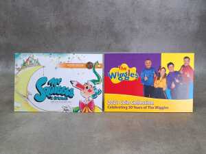 Mr. Squiggle and The Wiggles coin sets