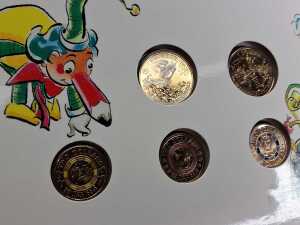 Mr. Squiggle and The Wiggles coin sets - 3